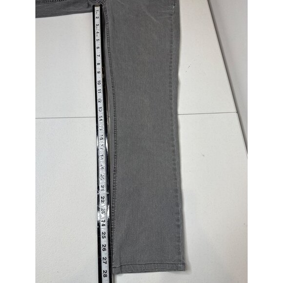 Jones New York Women 10 Gray Straight Leg Jeans Secret Slimming Stretch - Picture 6 of 10